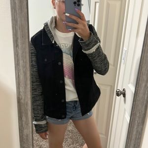 Black denim mudd jacket